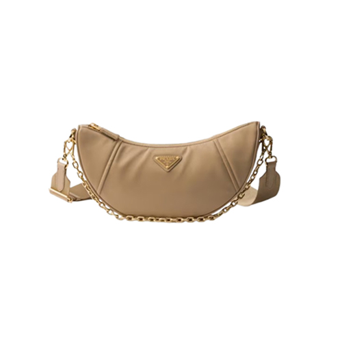 PRADA-1BH222 프라다 베이지 드뮈룬 리나일론 숄더 백