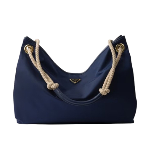 PRADA-1BC244 프라다 네이비 마리너 리나일론 라지 숄더백