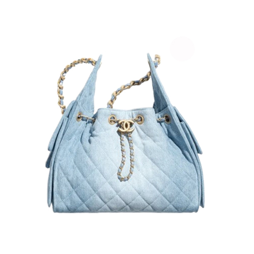 CHANEL-AS5293 샤넬 블루 워시드 데님 CHANEL 25 스몰 백