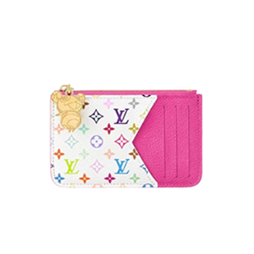LOUIS VUITTON-M14155 루이비통 핫핑크 모노그램 LV x TM 로미 카드 홀더
