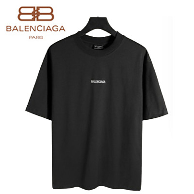 BALENCIAGA-05173 발렌시아가 블랙 코튼 티셔츠 남여공용