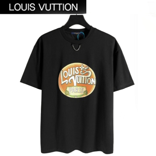 LOUIS VUITTON-051710 루이비통 블랙 프린트 장식 티셔츠 남여공용