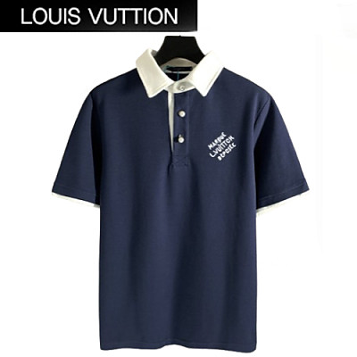 LOUIS VUITTON-051712 루이비통 네이비 코튼 폴로 티셔츠 남여공용