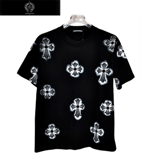 CHROMEHEARTS-05176 크롬하츠 블랙 스터드 장식 티셔츠 남여공용