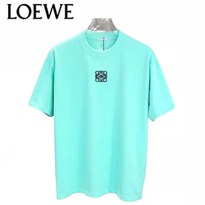 LOEWE-051715 로에베 민트 그린 아플리케 장식 티셔츠 남여공용