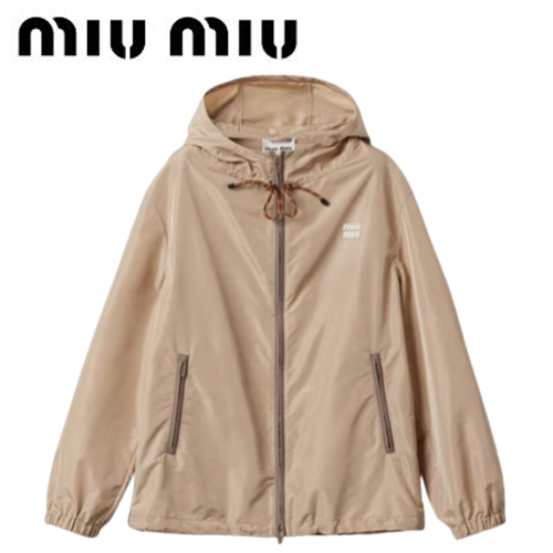 MIUMIU-ML1055 미우미우 베이지 테크니컬 블루종 재킷 여성용