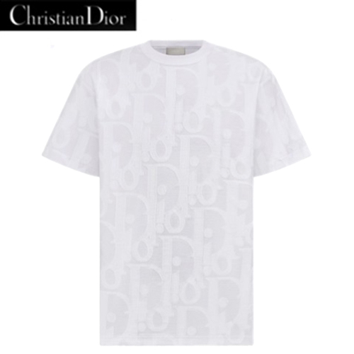 DIOR-593J69 디올 화이트 Dior Oblique 티셔츠 남여공용