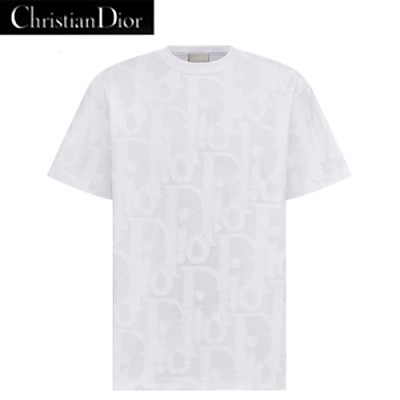 DIOR-593J69 디올 화이트 Dior Oblique 티셔츠 남여공용