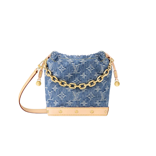 LOUIS VUITTON-M83043 루이비통 블루 모노그램 데님 나노 노에