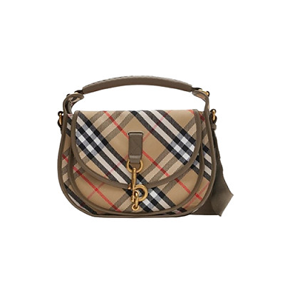 BURBERRY-81081201 버버리 샌드 스몰 B 클립 메신저 백
