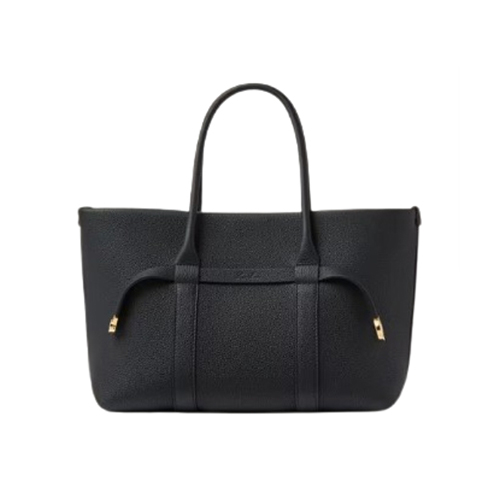 Loro Piana-FAO7473 로로피아나 블랙 카프스킨 기에라 스몰 쇼퍼백