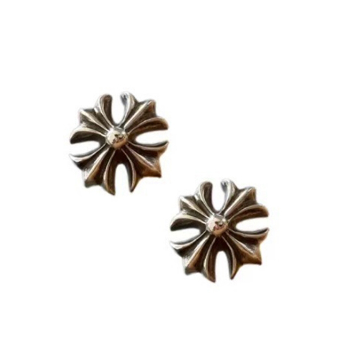 CHROMEHEARTS-06292 크롬하츠 실버 십자가 귀걸이 남여공용