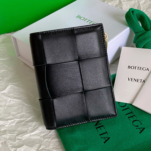 BOTTEGA VENETA-742698 보테가 베네타 블랙 스몰 카세트 폴더형 지갑