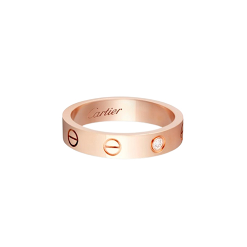 Cartier-B4050700 까르띠에 로즈 골드 1 다이아몬드 스몰 LOVE 링