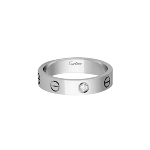 Cartier-B4050500 까르띠에 실버 1 다이아몬드 스몰 LOVE 링