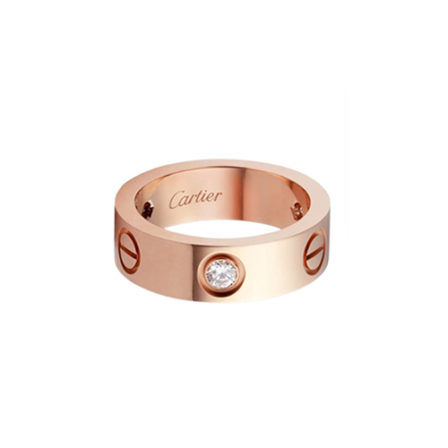 Cartier-B4087500 까르띠에 로즈 골드 3 다이아몬드 클래식 LOVE 링