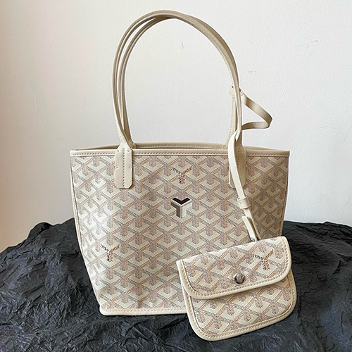 GOYARD-고야드 화이트 미니 앙주 백