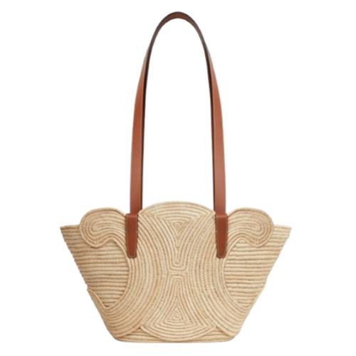 CELINE-117022 셀린느 탠 CELINE 스몰 클래식 파니에 브레이디드 트리옹프