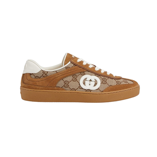 GUCCI-812656 2741 구찌 브라운 스웨이드 가죽 G75 스니커즈 남여공용