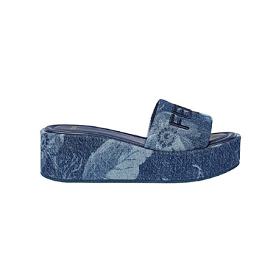 FENDI-8R8515 펜디 블루 데님 선샤인 플랫폼 슬라이드