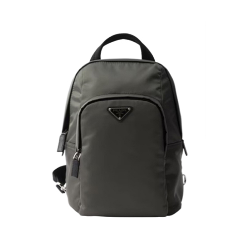 PRADA-2VZ116 프라다 그레이 리나일론 사피아노 가죽 백팩