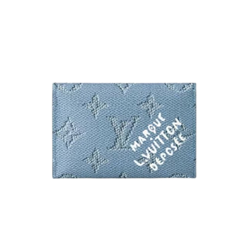 LOUIS VUITTON-M14817 루이비통 블루 모노그램 헤리티지 슬림 카드 홀더