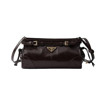 [正品1:1]PRADA-1BH215 프라다 블랙 스몰 나파가죽 탑 핸들백 26cm