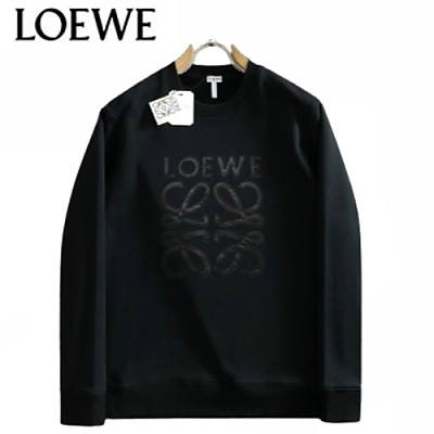 LOEWE-08059 로에베 블랙 아플리케 장식 스웨트셔츠 남성용