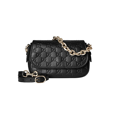 GUCCI-847448 1000 구찌 블랙 GG 엠블럼 스몰 숄더백