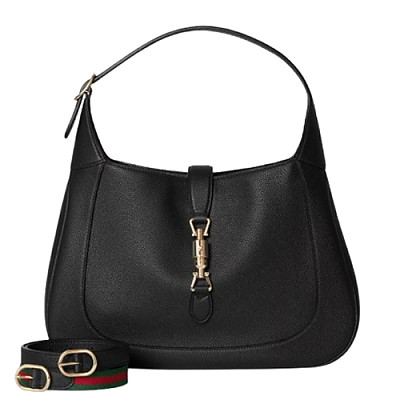 GUCCI-810229 1060 구찌 블랙 가죽 구찌 재키 1961 라지 백