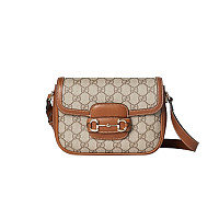 GUCCI-815205 2718 구찌 브라운 가죽 구찌 홀스빗 1955 미니 숄더백