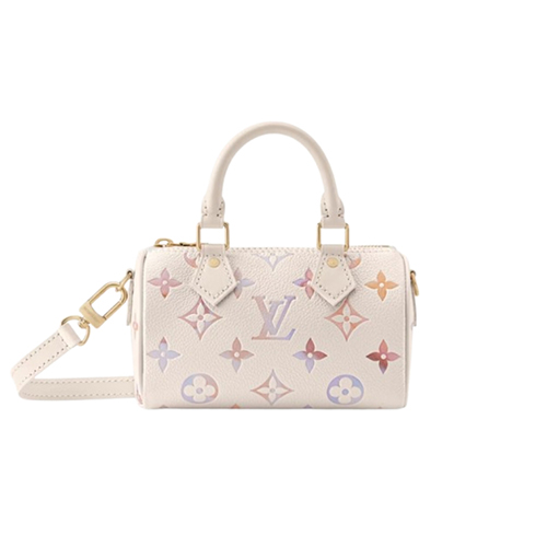 LOUIS VUITTON-M25591 루이비통 크렘 모노그램 나노 스피디