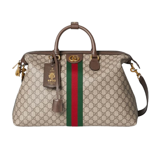 GUCCI-834469 9746 구찌 베이지/브라운 구찌 사보이 미디엄 더플백