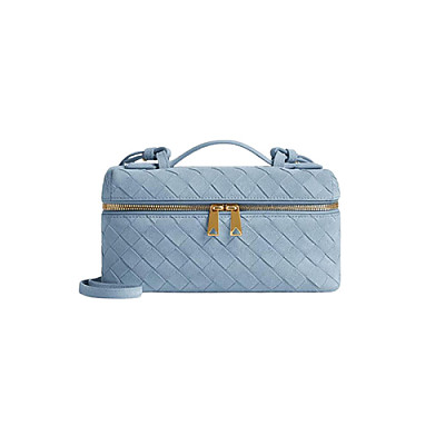 BOTTEGA VENETA-789109 보테가 베네타 블루 스웨이드 뱅뱅 베니티 케이스
