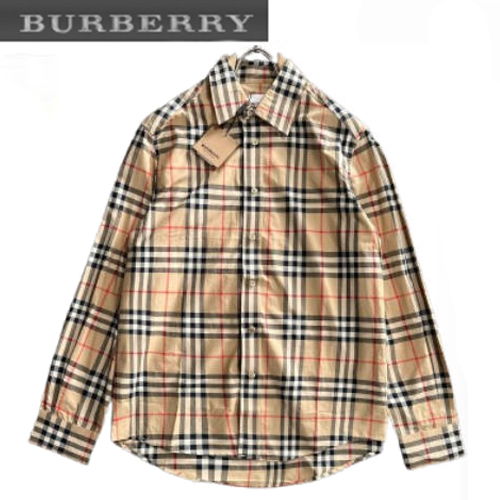 BURBERRY-08178 버버리 베이지 체크 무늬 셔츠 남여공용