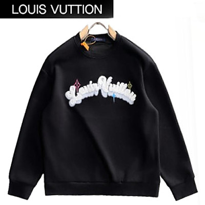 LOUIS VUITTON-081710 루이비통 블랙 패치 장식 스웨트셔츠 남성용