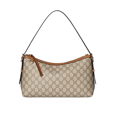 GUCCI-847449 9758 구찌 베이지/브라운 GG 엠블럼 미디엄 숄더백