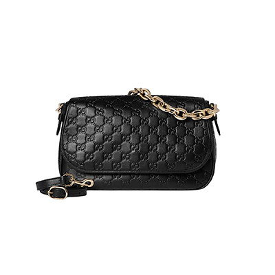 GUCCI-848882 1000 구찌 블랙 GG 엠블럼 미디엄 숄더백