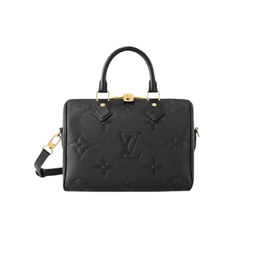 LOUIS VUITTON-M58951 루이비통 블랙 모노그램 앙프렝뜨 스피디 반둘리에 25
