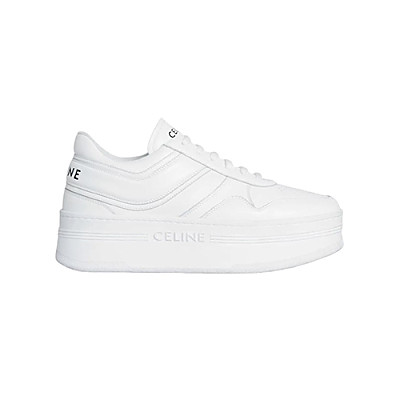 CELINE-346163 셀린느 화이트 웨지 아웃솔 블록 스니커즈 여성용