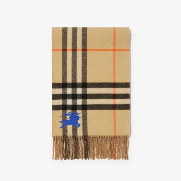 BURBERRY-80947101 리버시블 체크 캐시미어 스카프 남녀공용