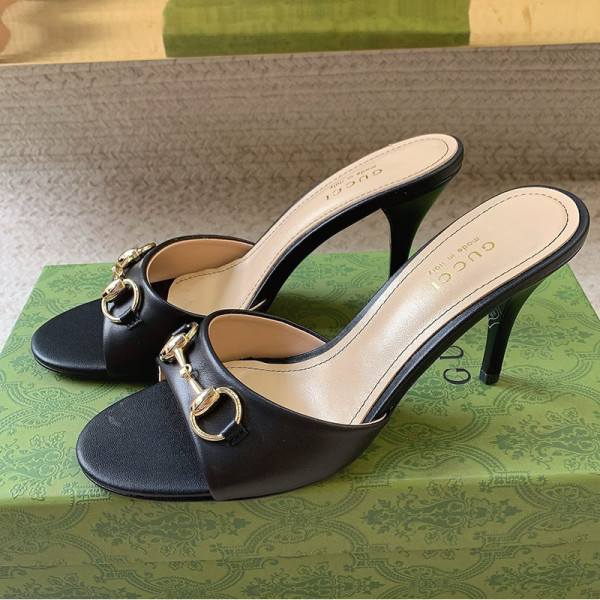 GUCCI-814345 구찌 홀스빗 슬라이드 가죽 펌프스 여성용 (5컬러)