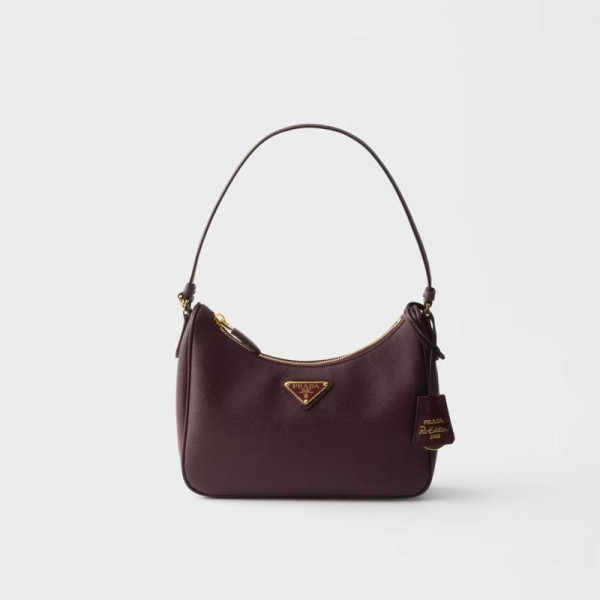 [스페셜오더]PRADA-1N204W 프라다 브라운 리에디션 2005 스웨이드 가죽 미니 핸드백