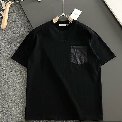 DIOR-07275 디올 2026SS 이른 봄 자수 새 크루넥 티셔츠