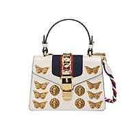 [스페셜오더]GUCCI-470270 8605 구찌 실비 화이트가죽 미니 탑핸들백