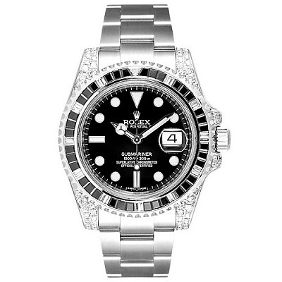 ★[AR팩토리]ROLEX-롤렉스 서브마리너 데이트 스틸 핑크 에디션 남녀공용 시계 40mm