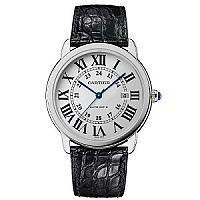 [스페셜오더]Cartier-까르띠에 롱드 솔로 드 까르띠에 쿼츠 핑크골드 가죽스트랩 워치36mm