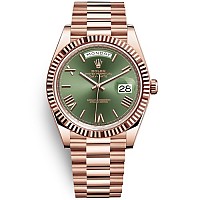 [스페셜오더]ROLEX-롤렉스 데이-데이트 옐로우 골드 그린다이얼 남성시계 36mm