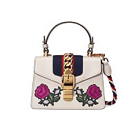 [스페셜오더]GUCCI-470270 8605 구찌 실비 화이트가죽 미니 탑핸들백