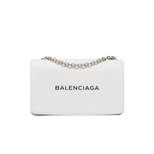 BALENCIAGA-502027 발렌시아가 화이트 스몰 에브리데이 체인 숄더 지갑